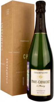 Шампанское Pinot-Chevauchet, Genereuse Brut Nature, Champagne AOC, gift ...
