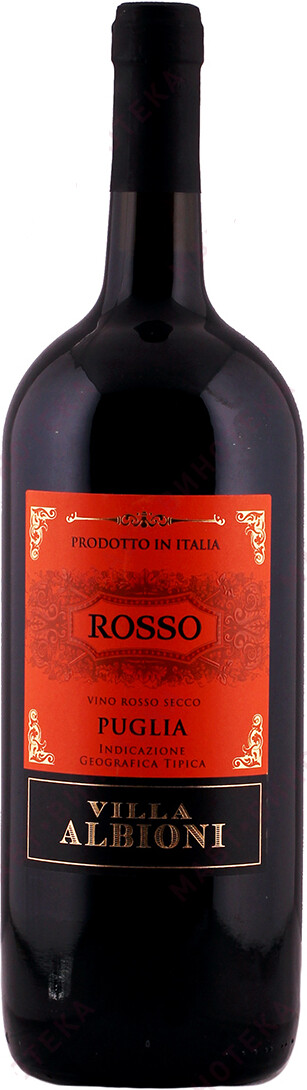 Вино италия rosso. Rosso Puglia вино. Вино Россо Апулия. Вино вилла Россо. Вилла Альбиони вино.
