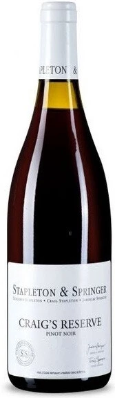 Вино Stapleton-Springer, Craig's Reserve Pinot Noir, 2016