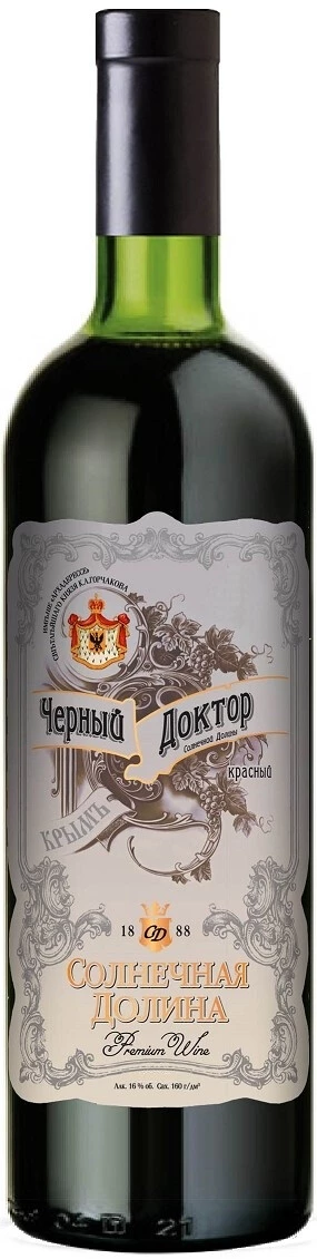 Вино Черный Доктор Солнечной Долины, 375 мл