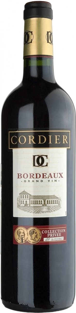 Вино Bordeaux AOC Collection Privee Rouge, 2009