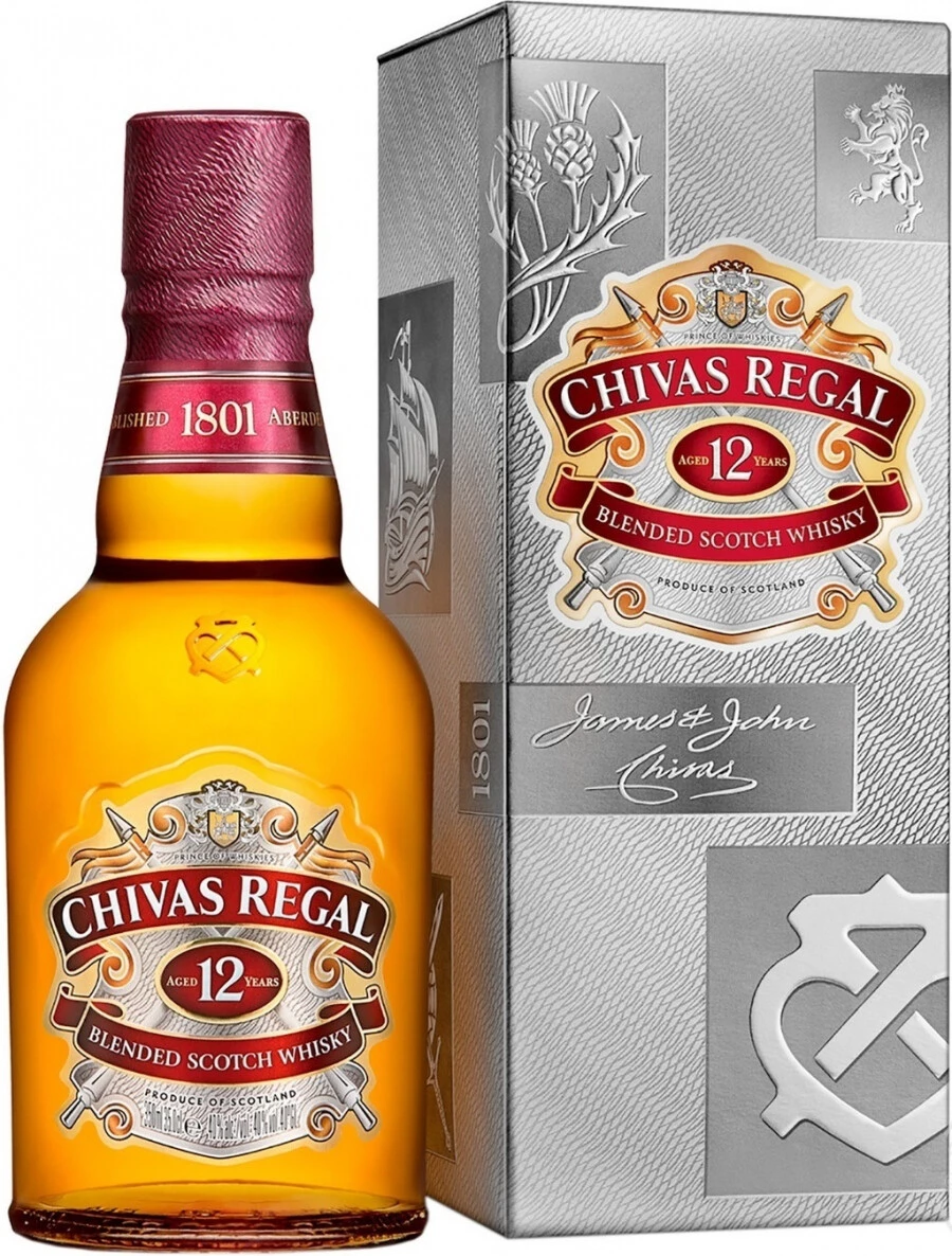 Виски Chivas Regal 12 years old, with box, 350 мл