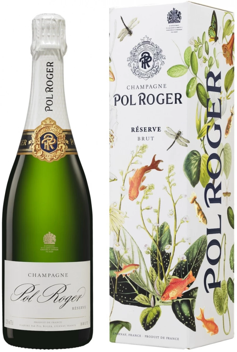 Шампанское Pol Roger, Brut Reserve, gift box Pentland