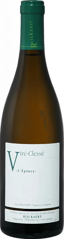 Вино Domaine Rijckaert, Vire-Clesse L'Epinet AOP, 2017