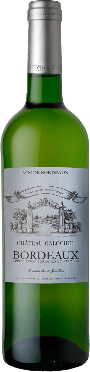 Вино Chateau Galochet Blanc, Bordeaux AOC, 2024