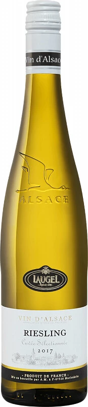 Вино Arthur Metz, Laugel Riesling Cuvee Selectionnee, Alsace AOC, 2017
