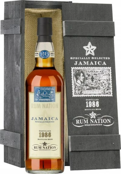 Ром Rum Nation, Jamaica 26 Years Old, 1986, wooden box, 0.7 л
