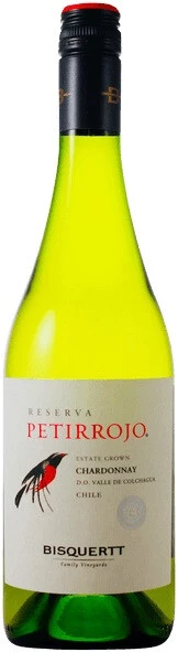 Вино Bisquertt, Petirrojo Reserva, Chardonnay, Colchagua Valley DO, 2019