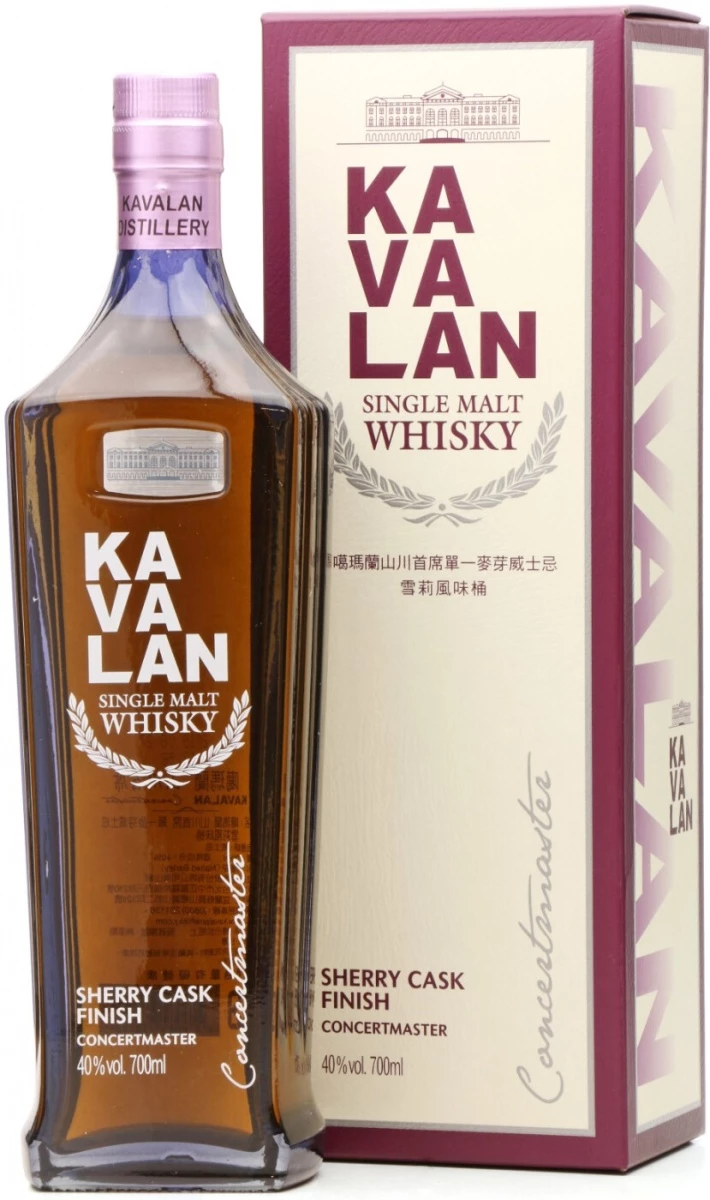 Виски Kavalan, Concertmaster Sherry Cask Finish, gift box, 0.7 л