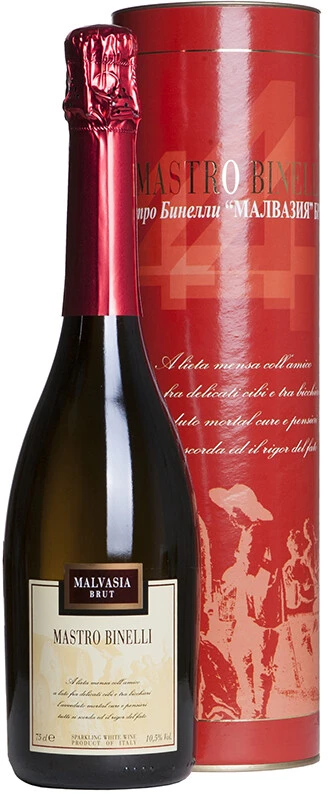 Игристое вино Mastro Binelli Malvasia Brut, in tube