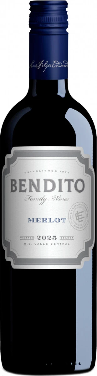 Вино Bendito Merlot, Valley Central DO, 2025