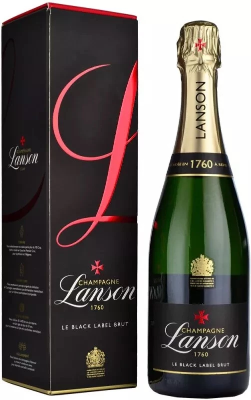 Шампанское Lanson Black Label Brut, gift box