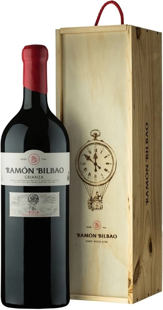 Вино Bodegas Ramon Bilbao, Crianza, Rioja DOC, 2018, wooden box, 5 л