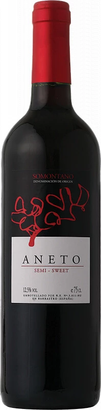 Вино Bodega Pirineos, Aneto Red Semi-Sweet, Somontano DO