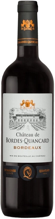 Вино Chateau de Bordes-Quancard, Bordeaux AOC, 2018, 375 мл