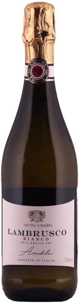 Игристое вино Cascina S. Maria Bianco Amabile, Lambrusco dell'Emilia IGT