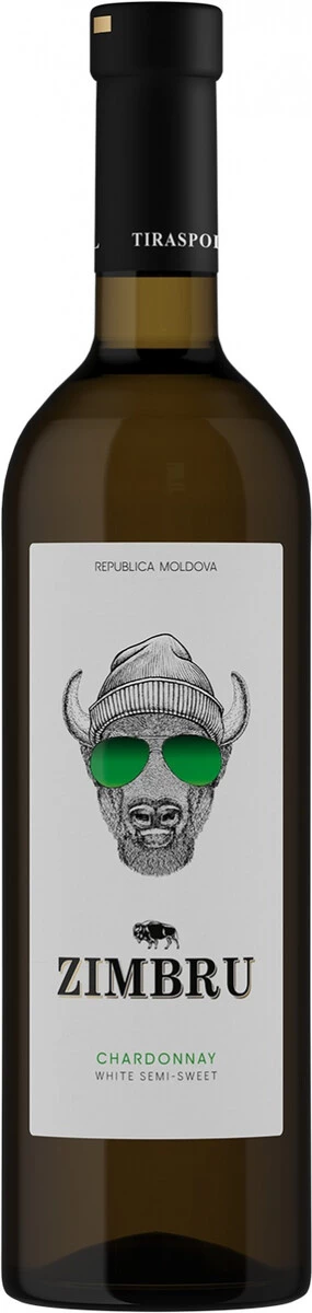 Вино Zimbru Chardonnay Semi-Sweet