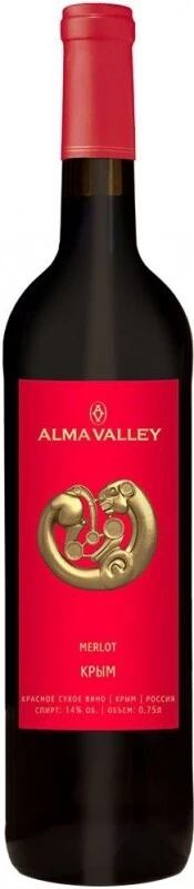 Вино Alma Valley Merlot, 375 мл