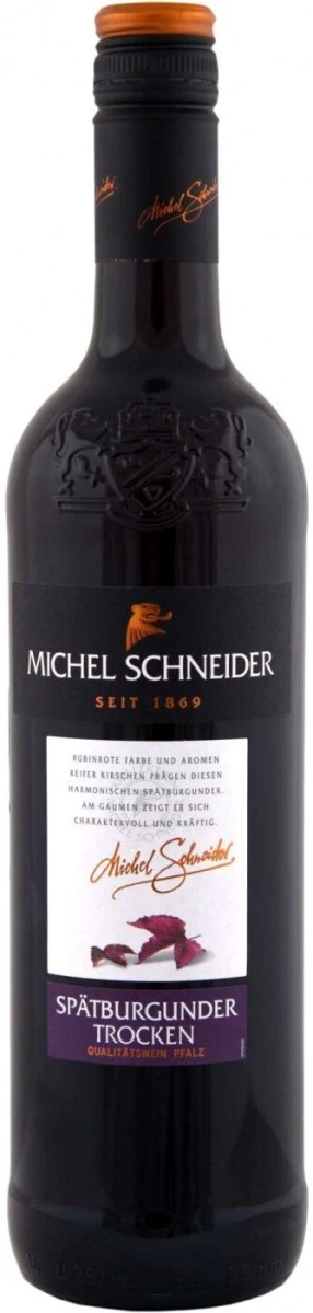 Вино Michel Schneider, Spatburgunder Trocken, Pfalz, 2012