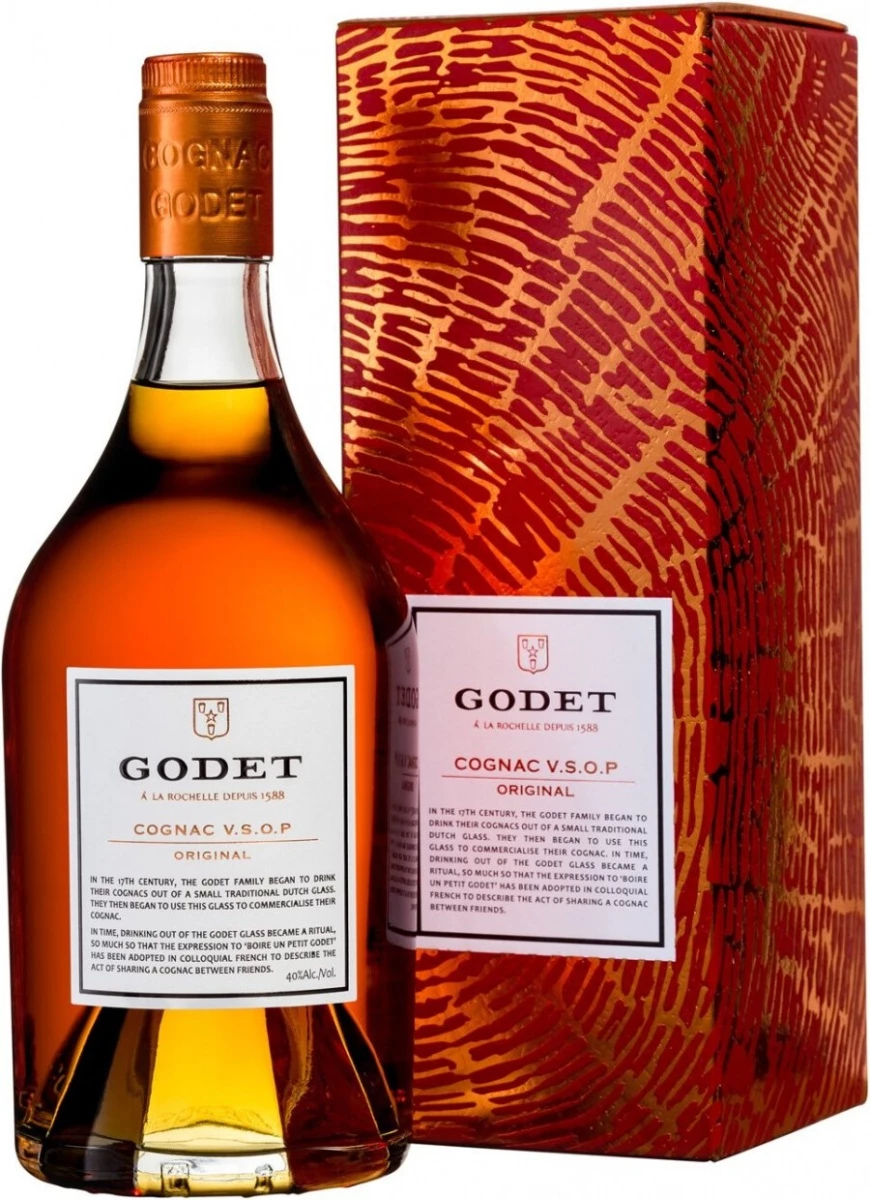 Коньяк Godet, Original VSOP, gift box, 0.7 л