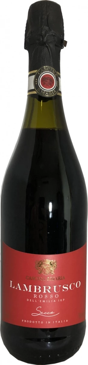 Игристое вино Cascina S. Maria Rosso Secco, Lambrusco dell'Emilia IGT