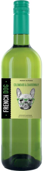 Вино French Dog Colombard &amp; Chardonnay, Cotes de Gascogne IGP