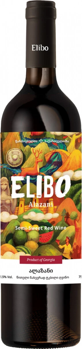 Вино Elibo Alazani Red, 2023
