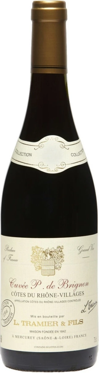 Вино L. Tramier &amp; Fils, Cuvee P. de Brignon, Cotes du Rhone-Villages AOC