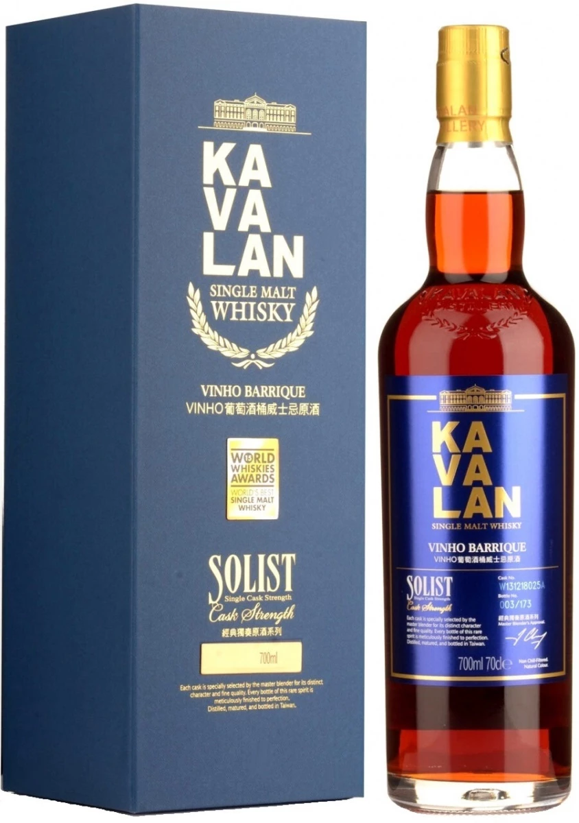 Виски Kavalan, Solist Vinho Barrique (59,4%), gift box, 0.7 л