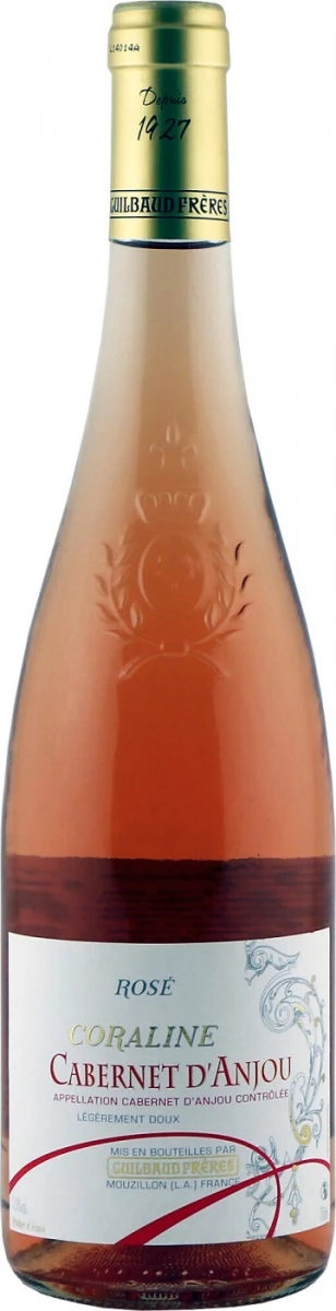 Вино Guilbaud Freres, Coraline Cabernet d'Anjou AOC, 2018