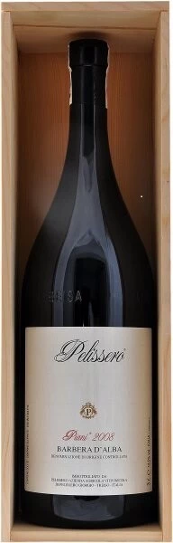 Вино Pelissero, Piani, Barbera d'Alba DOC, 2008, wooden box, 3 л