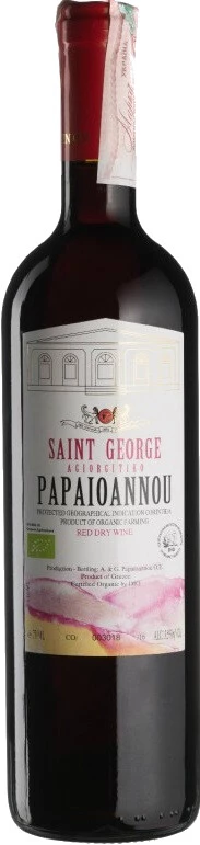Вино Papaioannou, Saint George Agiorgitiko, Korinth PGI