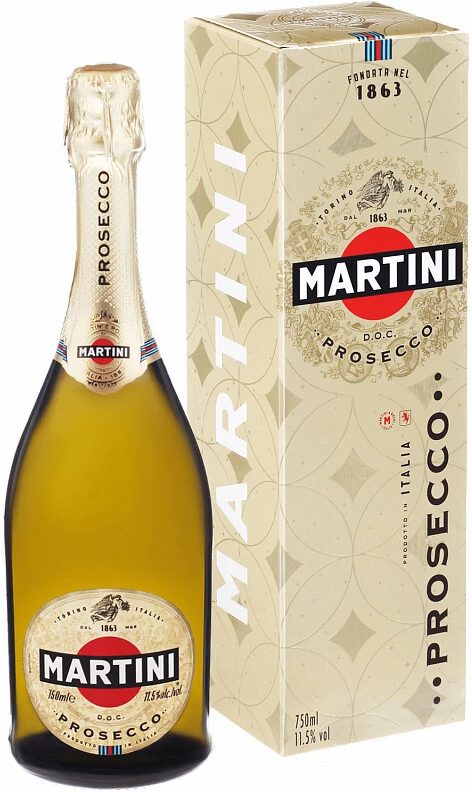 Игристое вино Martini Prosecco DOC, gift box