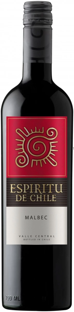 Вино Espiritu de Chile Malbec, Valle Central DO