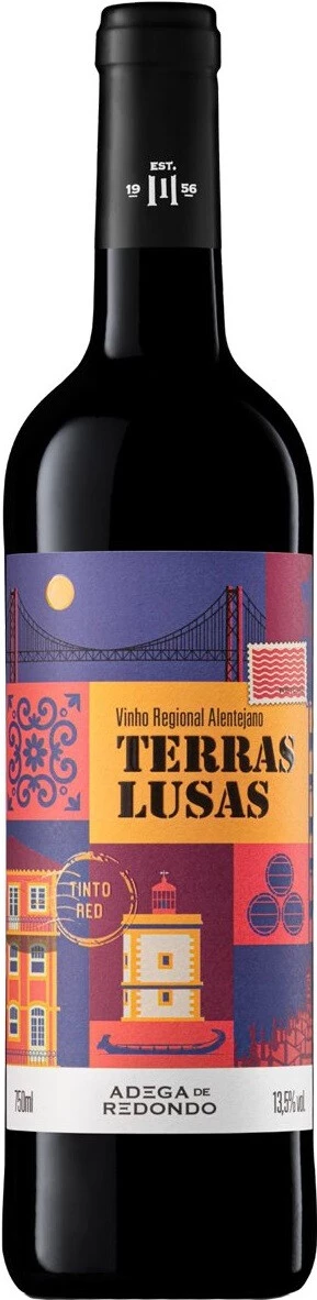 Вино Adega de Redondo, Terras Lusas Tinto, Alentejano VR, 2023
