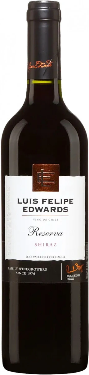 Вино Luis Felipe Edwards, Reserva Shiraz, Valle de Colchagua DO, 2022