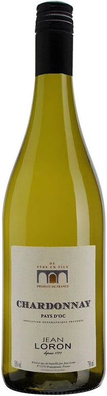 Вино Jean Loron, Chardonnay, Pays d'Oc IGP