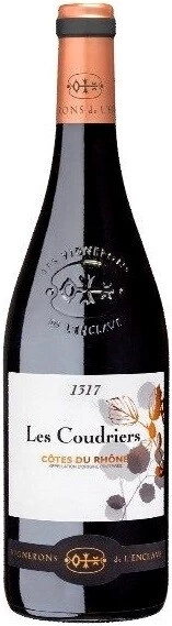 Вино Vignerons de l'Enclave, Les Coudriers, Cotes du Rhone AOC