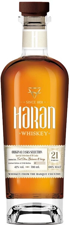 Виски Haran Original Casks Selection 21 Years Old, 0.7 л