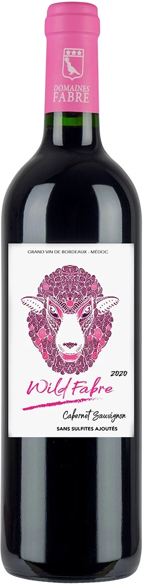Вино Wild Fabre Cabernet Sauvignon, Haut-Medoc AOC, 2020