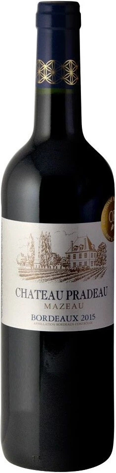 Вино Chateau Pradeau Mazeau, Bordeaux AOC, 2015