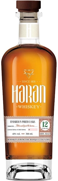 Виски Haran Finished in Porto Cask 12 Years Old, 0.7 л