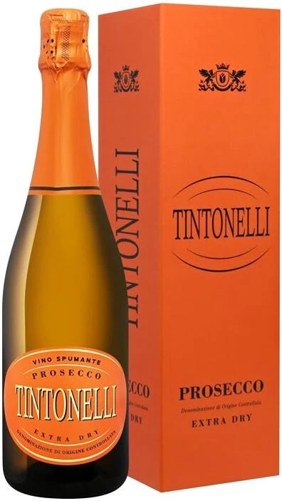 Игристое вино Tintonelli Prosecco DOC Extra Dry, gift box