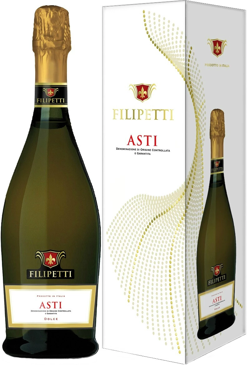 Игристое вино Filipetti Asti DOCG, gift box