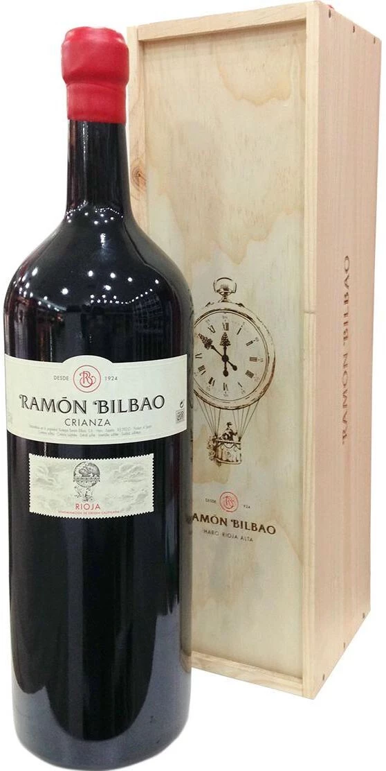 Вино Bodegas Ramon Bilbao, Crianza, Rioja DOC, 2017, wooden box, 5 л