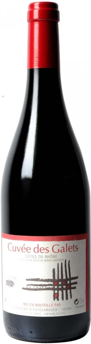 Вино Les Vignerons d'Estezargues, Cuvee des Galets, Cotes du Rhone AOC, 2011
