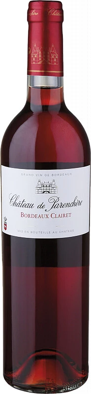 Вино Chateau de Parenchere Rose, Bordeaux Clairet AOC, 2017