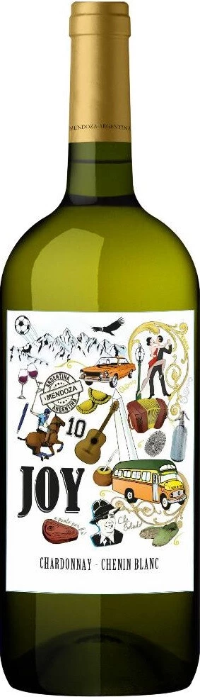 Вино Joy Chardonnay-Chenin Blanc, 2024, 1.125 л