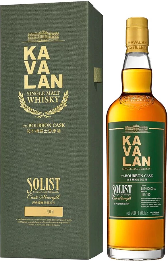 Виски Kavalan, Solist Ex-Bourbon Cask (53,2%), gift box, 0.7 л