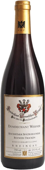 Вино Domdechant Werner, Hochheimer Spatburgunder Trocken, 2009